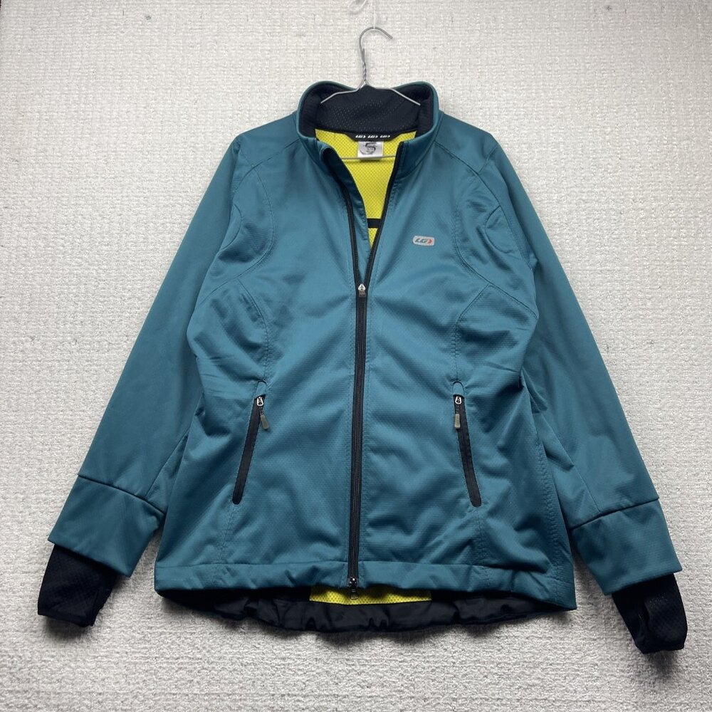 Louis Garneau Cross Country Ski / Bike Jacket Wom XL Softshell Winter XC Blue